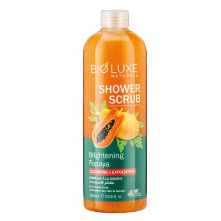 Bioluxe Naturals Brightening Papaya Shower Scrub 1000ml