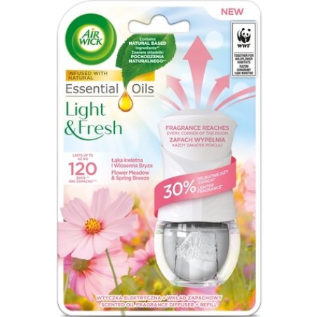 Air Wickset Essential Mist Aroma Air Freshener Refill - Meadow Flower And Spring Breeze, 19ml