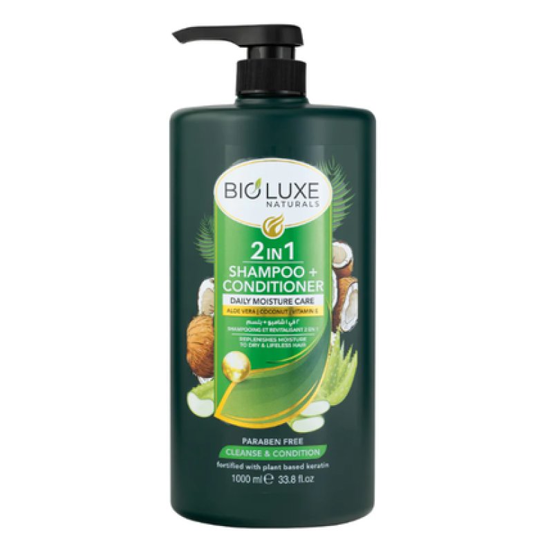 Bioluxe Naturals Daily Moisture Care 2in1 Shampoo And Conditioner 1000ml