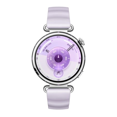 Watch GT 6 41mm (Konsu-B19FC) (silber, violettes Fluorelastomerarmband)