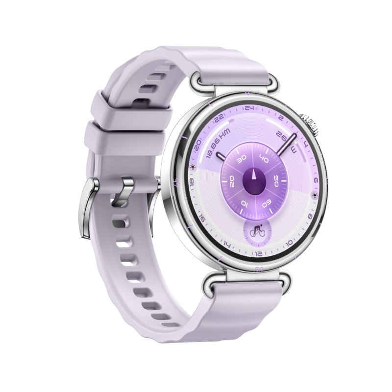 Watch GT 6 41mm (Konsu-B19FC) (silber, violettes Fluorelastomerarmband)