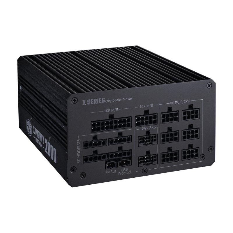 Cooler Master X Mighty Platinum 2000W 230V power supply unit 24-pin ATX ATX Black