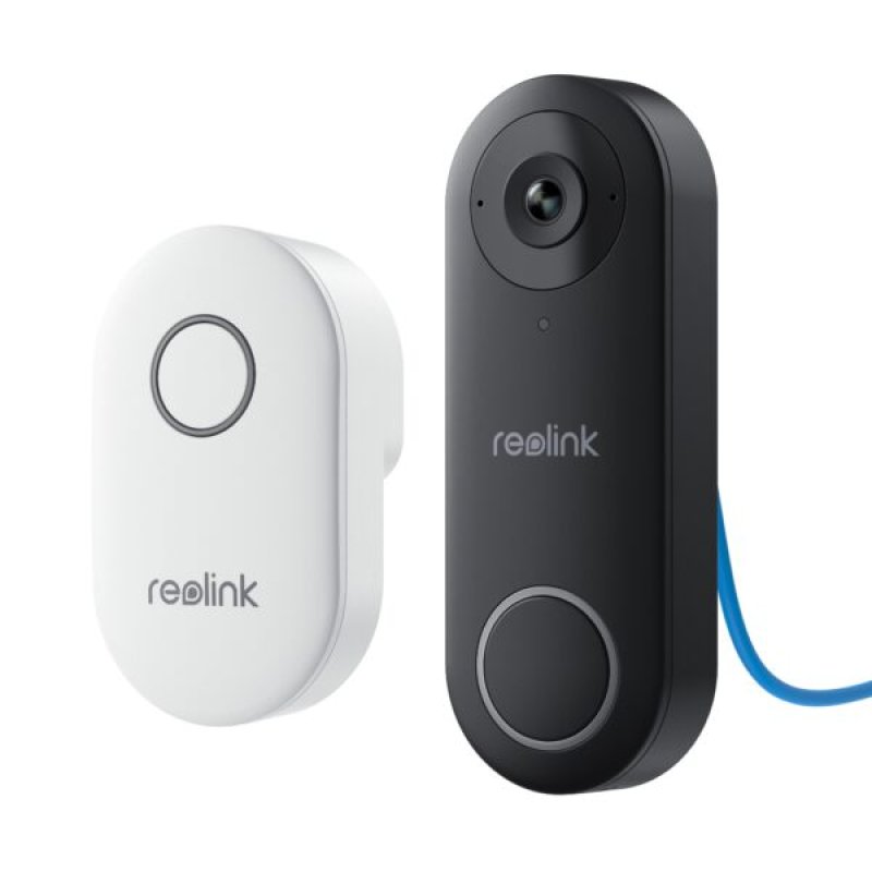 Reolink – Video Doorbell PoE Smart 2K (D340P) – Black