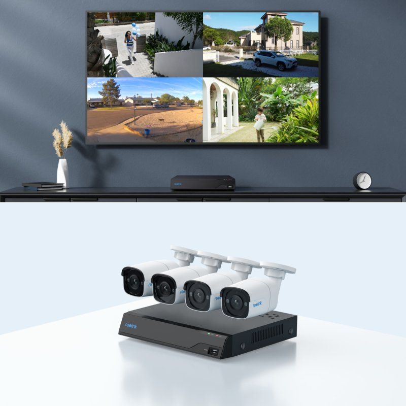 Reolink NVS8-5MB4 - 5MP Security Camera System, 8-Channel NVR with Built-in 2TB HDD, Person/Vehicle/Animal Detection