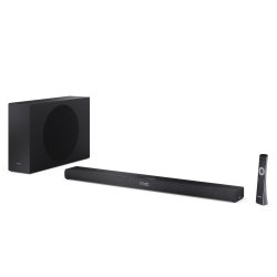 Sharp - 2.1ch Ultra-slim Dolby Atmos / DTS Virtual:X Soundbar with Wireless Subwoofer HT-SBW320