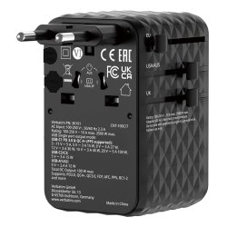 VERBATIM ADAPTATEUR VOYAGE 100W NOIR