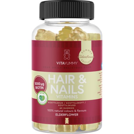 VitaYummy - Hair & Nails - Elderflower - 60 pcs