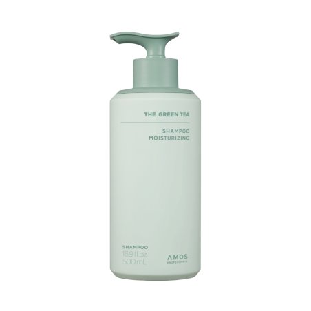 Amos Professional - The Green Tea Shampoo Moisturizing - Green - 500 ml