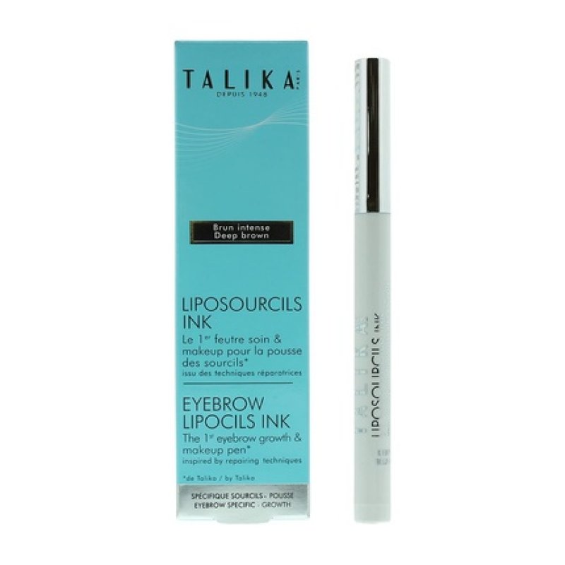 Talika Eyebrow Lipocils Ink Deep Brown 08ml For Women