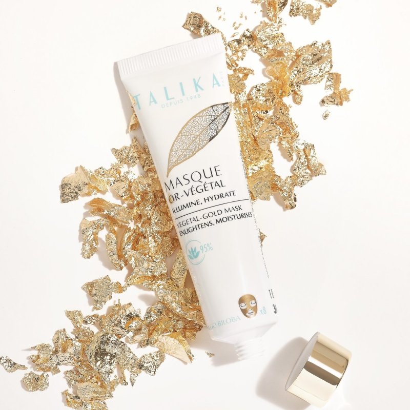 Talika Vegetal Gold Mask Antioxidative Regenerating and Brightening Face Mask for All Skin Types - 10 Minute Results
