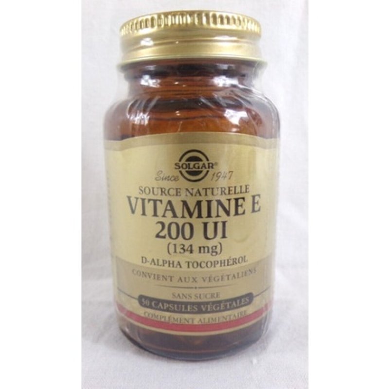 Solgar Vitamin E 200 IU 50 Capsules