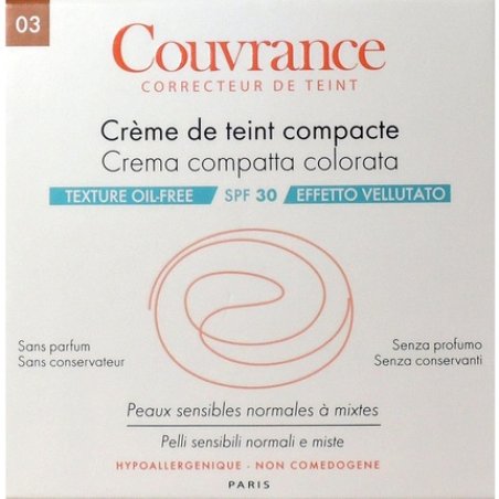 Avene Couvrance Compact Foundation 03 Beige Oil Free 9.5g
