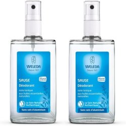 Weleda Sage Deodorant Spray 100ml - Pack of 2