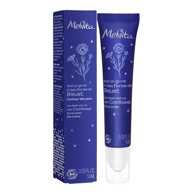 Melvita Organic ice-fresh roll-on for eyes Gel pour les yeux Femmes 10 ml
