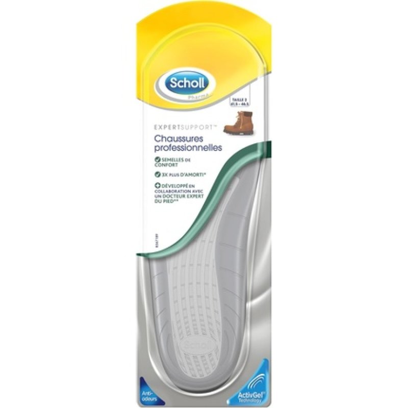 Scholl Expert Support Insoles with Cushioning and Shock Absorption for Professionals