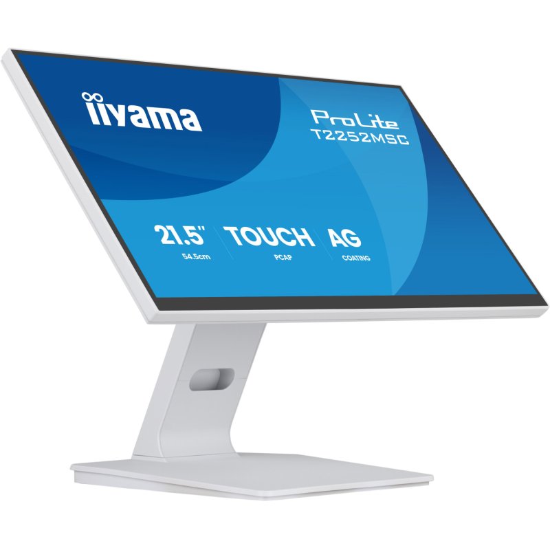 iiyama ProLite 21.5” DeepContrast PCAP 10pt touchscreen monitor featuring IPS panel technology, Edge-to-Edge glass