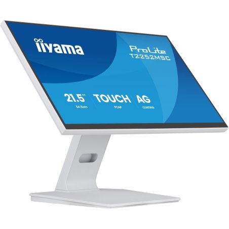 iiyama ProLite 21.5” DeepContrast PCAP 10pt touchscreen monitor featuring IPS panel technology, Edge-to-Edge glass