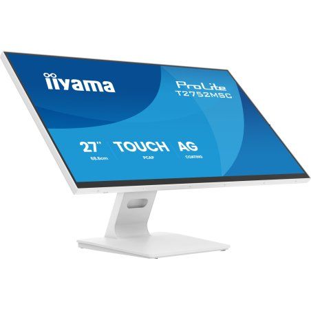 iiyama ProLite 27” DeepContrast PCAP 10pt touchscreen monitor featuring IPS panel technology, Edge-to-Edge glass