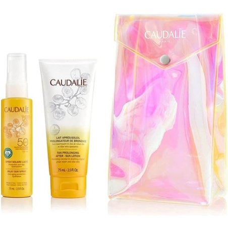Caudalie Milky Sun Spray SPF50 75ml and Tan Prolonging After-Sun Lotion 75ml