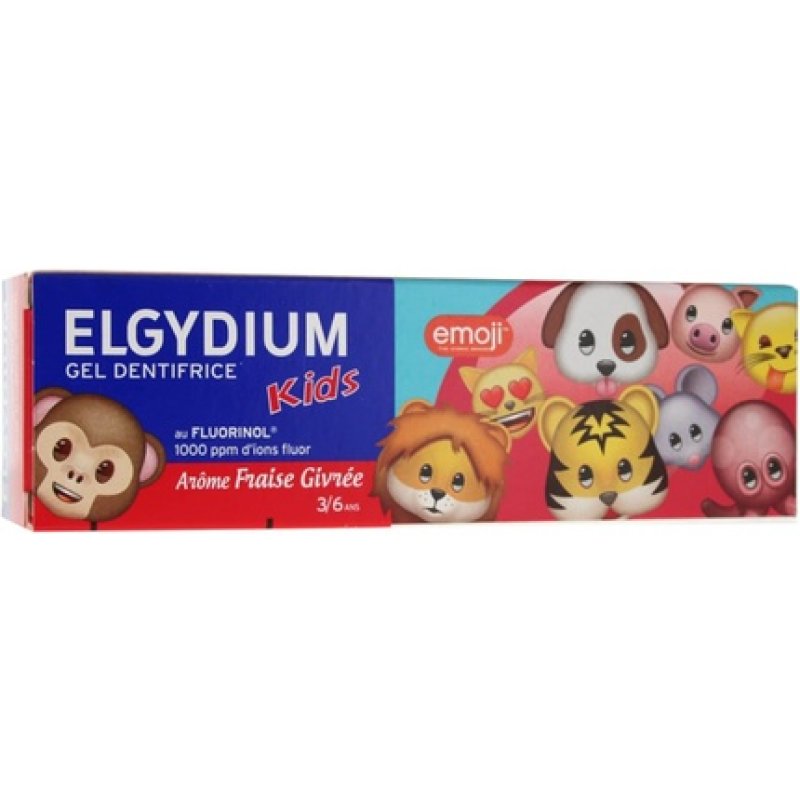 Elgydium Kids Toothpaste Gel Decay Protection 50ml - Fresh Strawberry