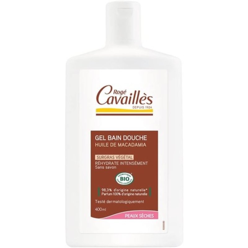 Roge Cavailles Bath & Shower Gel with Macadamia Oil 400ml