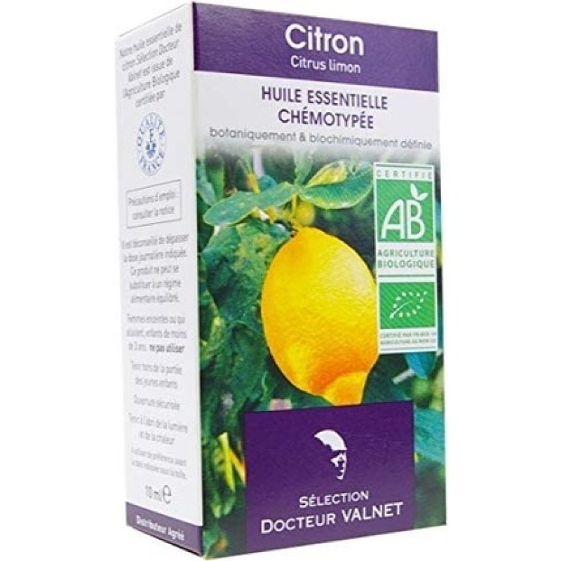 Dr Valnet Organic Lemon Essence 10ml