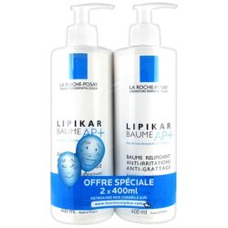 La Roche-Posay Lipikar Baume AP 400ml - Pack of 2