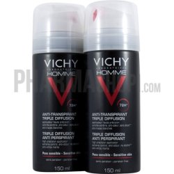 Vichy Homme Triple Diffusion Anti-Transpirant Deodorant 300 Ml