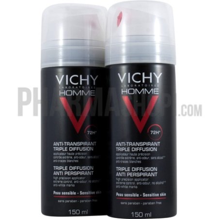 Vichy Homme Triple Diffusion Anti-Transpirant Deodorant 300 Ml