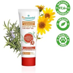 Puressentiel Muscles & Joints Pure Heat Gel 80ml - Relieves Muscle Contractures and Stiffness - Lasting Heating