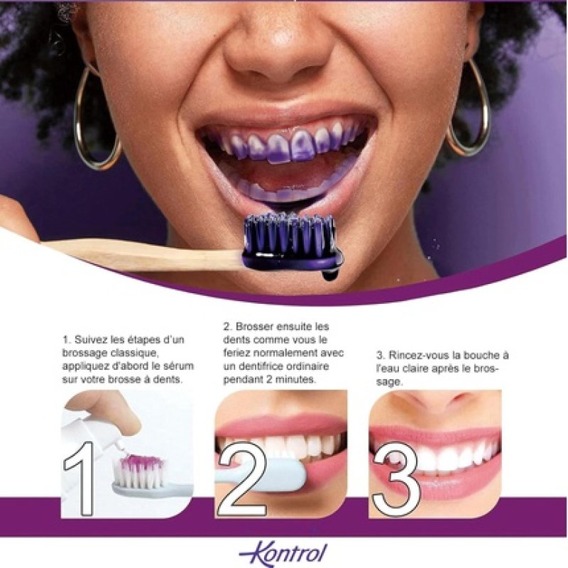 Kontrol Purple Whitening Toothpaste Colour Correcting Serum 30ml