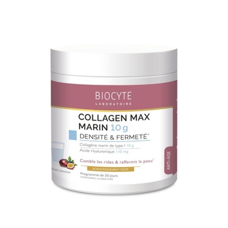 Biocyte Anti-Aging Dietary Supplement Collagen Max Marine Density And Firmness Passion Flavor - 210 G