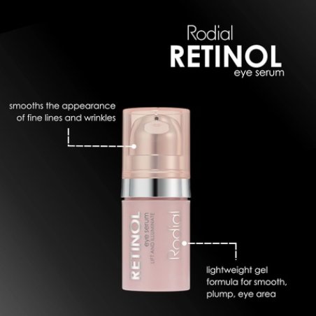 Rodial Retinol Eye Serum Deluxe 5ml Smoothing Serum with Retinol and Hyaluronic Acid Illuminating Under Eye Gel