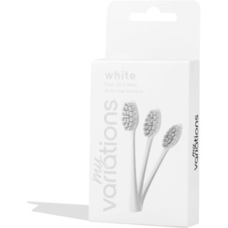My Variations Electric Toothbrush Head White - Pack of 3