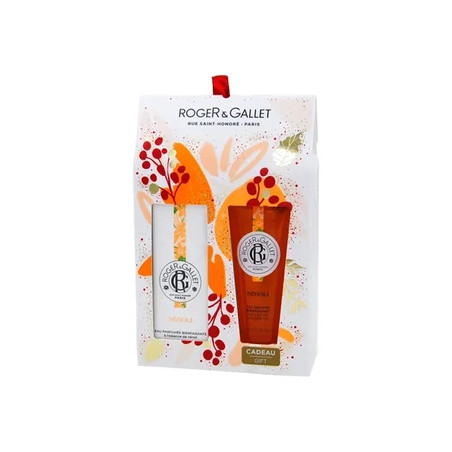 Roger & Gallet Christmas Gift Set Neroli Fragrant Water 30 Milliliters Shower Gel 50 Milliliters