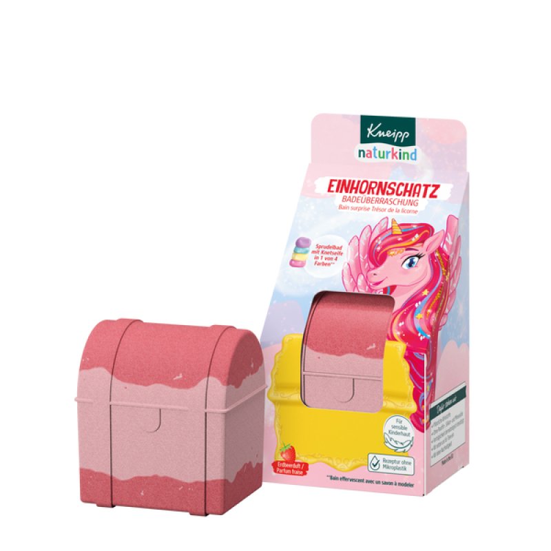 Kneipp Naturkind Bath Surprise Unicorn Treasure Fizzy Bath Ball