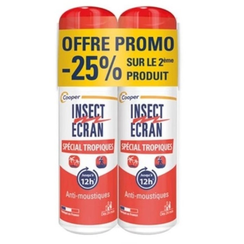 Cooper Insect Ecran Tropical Formula Pack Of 2 X 75ml