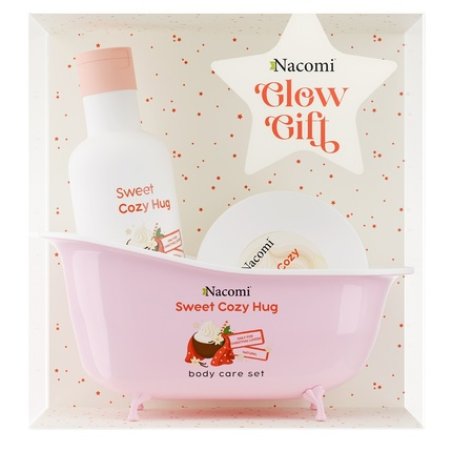 Nacomi Sweet Cozy Hug Shower Gel 300ml Creamy Body Butter 100ml