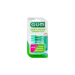 Gum 660 Softpicks Comfort Flex Regular Black Standard