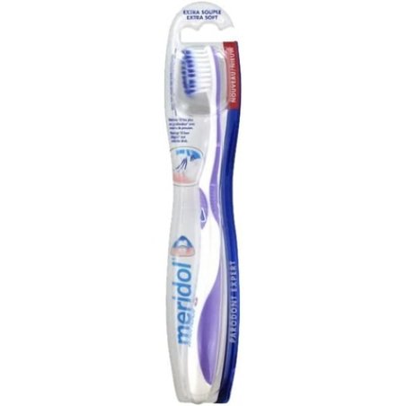 Meridol Extra Soft Toothbrush with Pressure Sensor - Multi-Coloured Disposable
