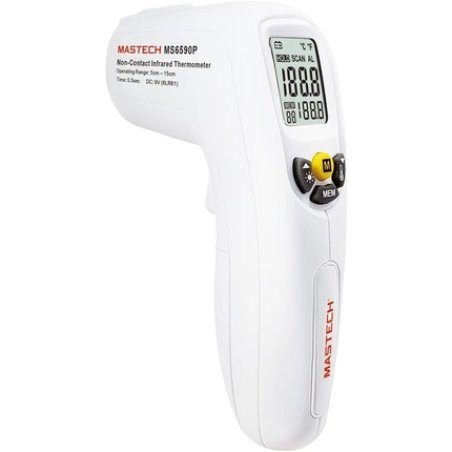 Mastech Ms6590p Infrared Digital Thermometer Non-Contact Forehead, Body
