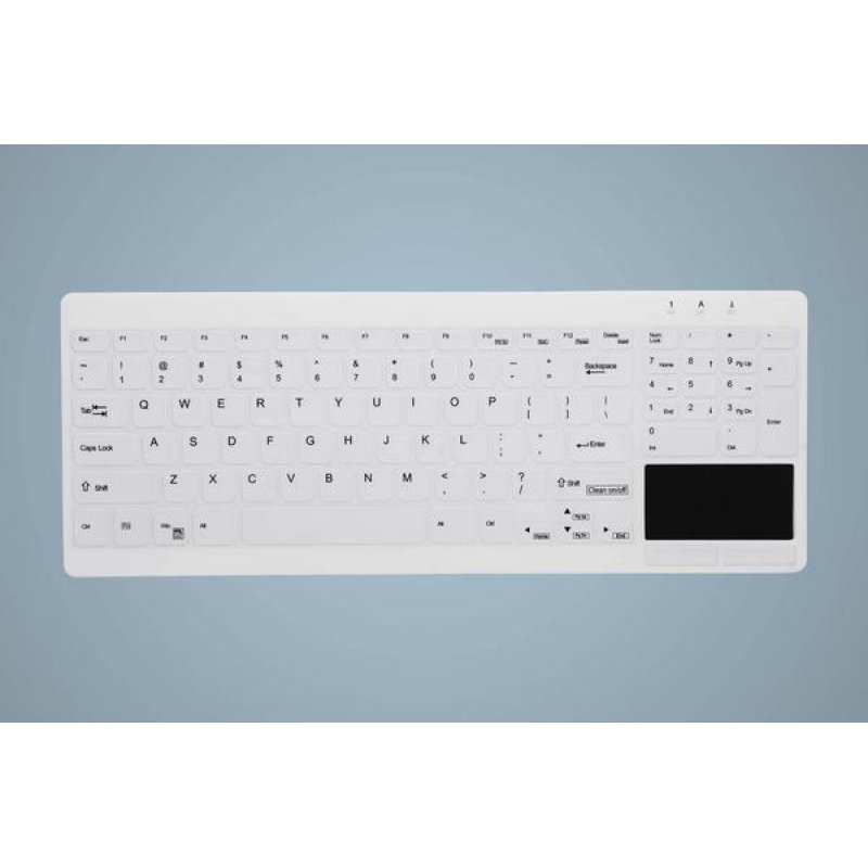HYGIENE COMPACT ULTRAFLAT TOUCHPAD KEYBOARD WITH NUMPAD FU