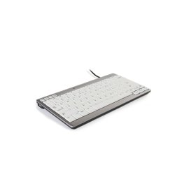 BakkerElkhuizen UltraBoard 950 clavier Bureau USB AZERTY Français Gris clair, Blanc