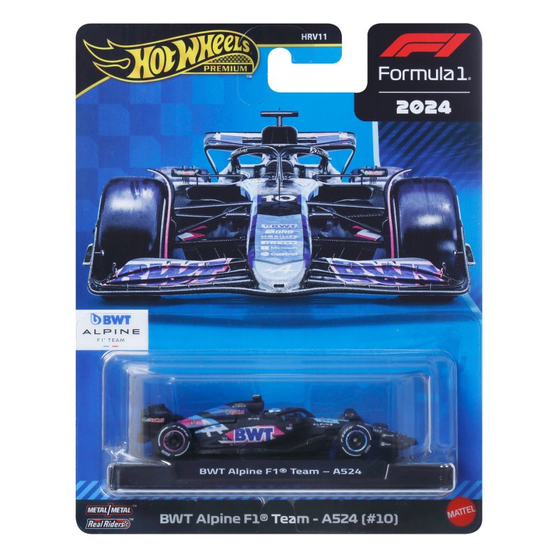 Hot Wheels 1:64 Scale Premium Die-Cast Formula 1 Collectible Toy Race Car (Styles May Vary)