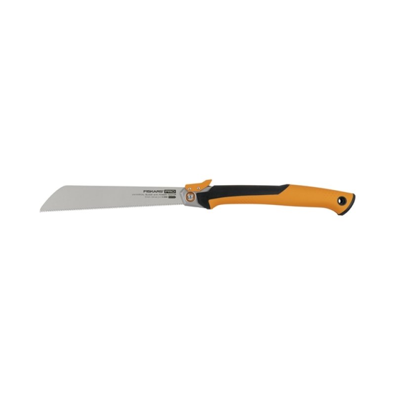 Fiskars Pro PowerTooth Scie à élaguer 25 cm Noir, Argent, Jaune