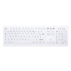 Contour Design Active Key AK-C8100F-FU1-W/FR clavier Bureau RF sans fil AZERTY Français Blanc