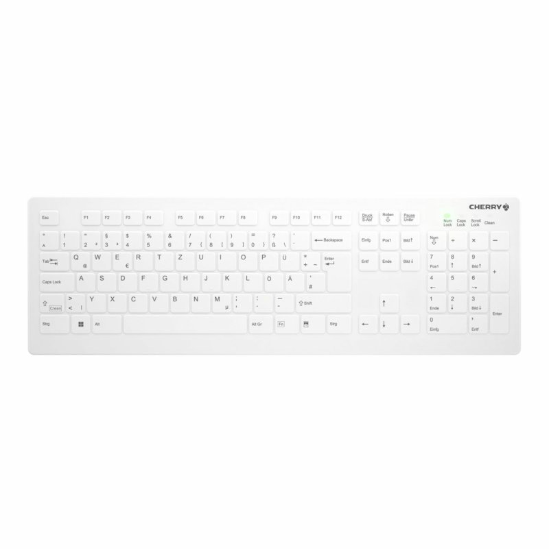 CHERRY AK-C8112F clavier Médical RF sans fil Allemand Blanc