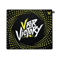 CHERRY XTRFY GP5 Vitality Black Tapis de souris de jeu Noir, Blanc, Jaune