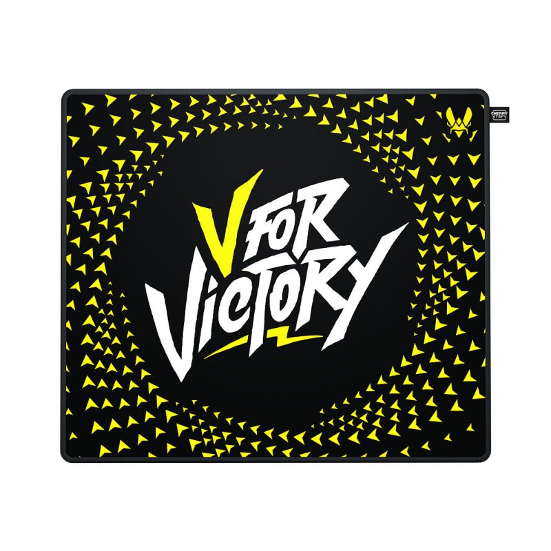 CHERRY XTRFY GP5 Vitality Black Gaming mouse pad Black, White, Yellow