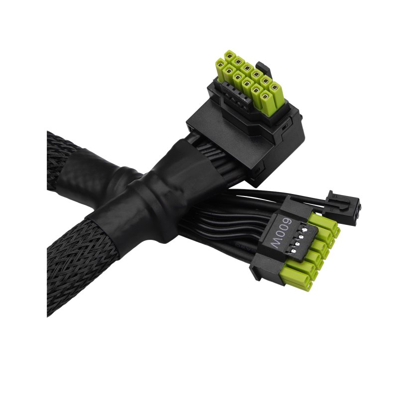 Asrock 12V-2x6 600W / L-Type Cable, Compliant to ATX 3.1 & PCIe 5.1, 90° Connector